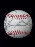 1992 Chicago White Sox Autographed Official AL Bobby Brown Bsbl.- 26 Signatures inc. Fisk, F. Thomas