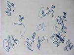 1995-96 Cleveland Indians Autographed Rubber Base- 10 Diff. Signatures inc. Manny Ramirez and Jim Thome- SGC Authenticated