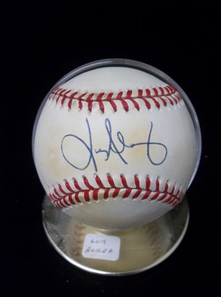 Luis Alicea Autographed Official NL Leonard Coleman Baseball