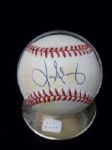 Luis Alicea Autographed Official NL Leonard Coleman Baseball