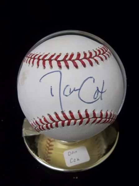 Danny Cox Autographed Official AL Gene Budig Baseball