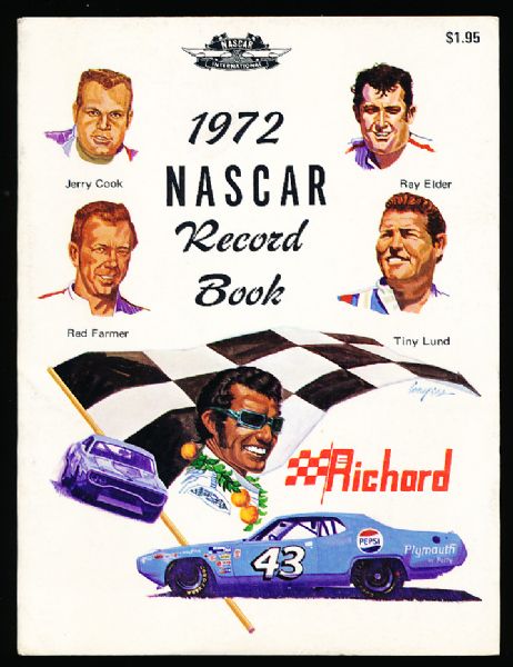 1972 NASCAR Record Book- Richard Petty Cover