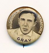 1910-12 P2 Sweet Caporal BB Pin- Gray, Washington