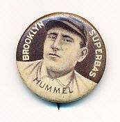 1910-12 P2 Sweet Caporal BB Pin- Hummel, Brooklyn