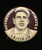 1910-12 P2 Sweet Caporal BB Pin- Leifield, Pitt. Pirates