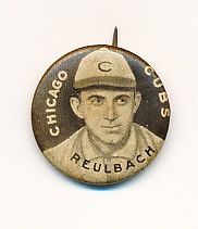 1910-12 P2 Sweet Caporal BB Pin- Reulbach, Cubs
