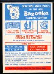 1957 Topps Baseball- Contest Card #4 – July 19th