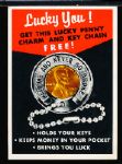 1957 Topps Baseball- Lucky Penny Insert Card
