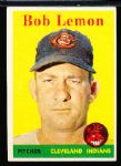 1958 Topps Baseball- #2 Bob Lemon, Indians- Yellow Team Variation