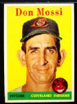 1958 Topps Baseball- #35 Don Mossi, Indians- Yellow Team Variation