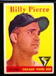 1958 Topps Baseball- #50 Billy Pierce, White Sox- Yellow Team Variation