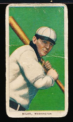 1909-11 T206 Bb- Milan, Washington- Sweet Caporal 350 back.