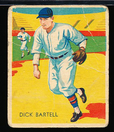 1936 Diamond Stars Bb- #101 Richard Bartell, Giants- Hi# 