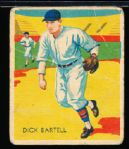 1936 Diamond Stars Bb- #101 Richard Bartell, Giants- Hi# 