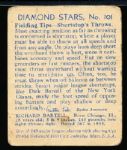 1936 Diamond Stars Bb- #101 Richard Bartell, Giants- Hi# 