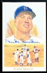 1989 Perez-Steele Celebration Bsbl. Postcard- #38 Duke Snider, Brooklyn Dodgers- Autographed