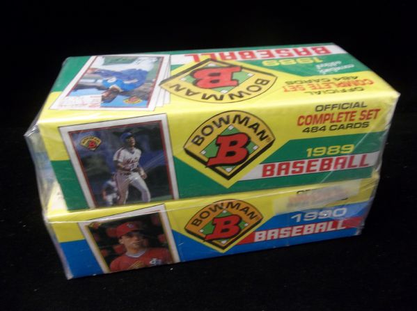 1989 and 1990 Bowman Bsbl.- 1 Complete Factory Set from Each Year