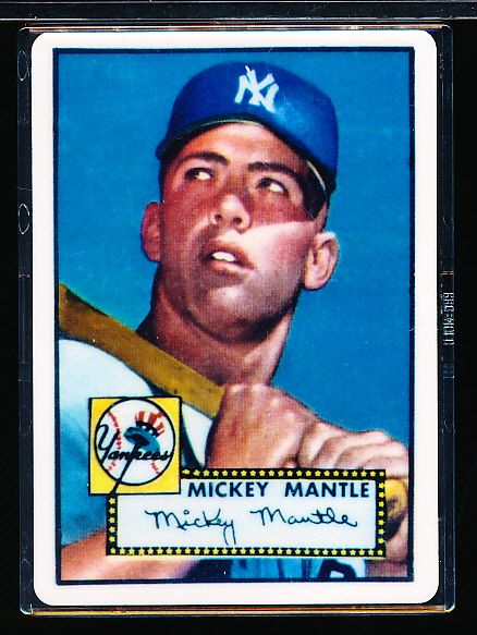 1992 R & N China Bsbl.- 1952 Topps Mickey Mantle Porcelain Card- #1356
