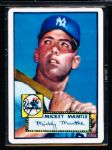 1992 R & N China Bsbl.- 1952 Topps Mickey Mantle Porcelain Card- #1356