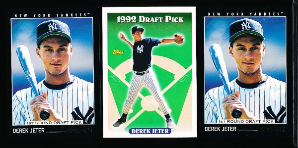 1993 Derek Jeter RC’s- 3 Asst. Cards