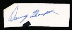Danny Thompson Autographed Bsbl. Cut
