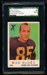 1959 Topps Ftbl. #4 Max McGee RC, Packers- Autographed- SGC Certified/ Slabbed Authentic