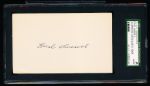Earl Averill Autographed Bsbl. Index Card- SGC Certified/ Slabbed Authentic