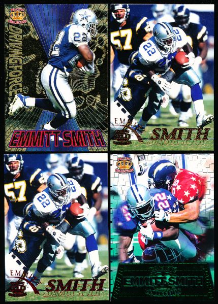 1996 Pacific Gridiron Ftbl.- Emmitt Smith, Cowboys- 5 Diff. Cards