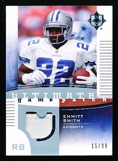 2007 Ultimate Collection Ftbl. “Ultimate Game Patch” #ES Emmitt Smith, Cowboys- #15/99