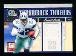 2008 Donruss Elite Ftbl. “Throwback Threads Dual” #31 Emmitt Smith/ Marion Barber, Cowboys