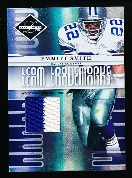 2008 Leaf Limited “Team Trademarks Material” #3 Emmitt Smith, Cowboys- #30/50