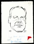 Murray Olderman Original Drawing- Bill Austin, Football