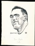 Murray Olderman Original Drawing- Don Clark, Football