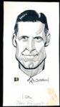 Murray Olderman Original Drawing- Don Faurot, Football