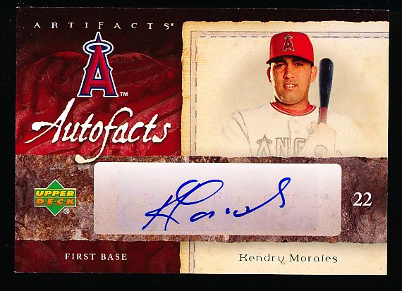 2007 Artifacts Bb- “Autofacts”- #AF-KM Kendry Morales, Angels