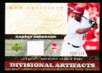 2007 Artifacts Bb- “Divisional Artifacts”- #DA-GA Garrett Anderson, Angels- #40/199