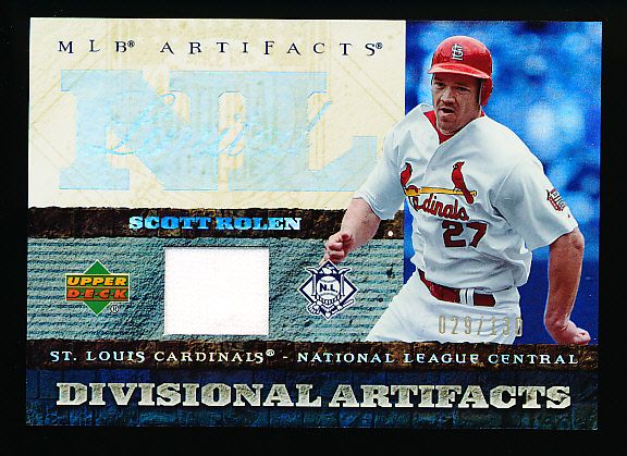 2007 Artifacts Bb- “Divisional Artifacts Limited”- #DA-SR Scott Rolen, Cardinals- #29/130