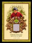 2007 Artifacts Bb- “MLB Apparel”- #MLB-BI Craig Biggio, Astros- #124/199