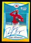 2008 Bowman Chrome Prospects Bb- “Gold Refractor”- #BCP248 Daryl Thompson AU RC, Reds- #4/25 Made!