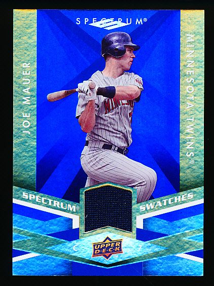 2009 Upper Deck Spectrum Bb- “Gold Jersey”- #SS-JM Joe Mauer, Twins