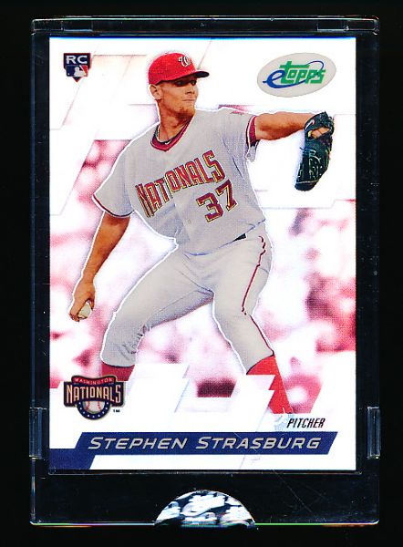 2010 Topps Bb- “e-Topps” Sealed Card- #23 Stephen Strasburg RC, Nationals- #372/1999