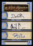 2012 SP Signature Edition Bb- “Triple Signatures”- #OAK19 B. Hunter/ C. Tanner/ J. Weeks, A’s Prospects