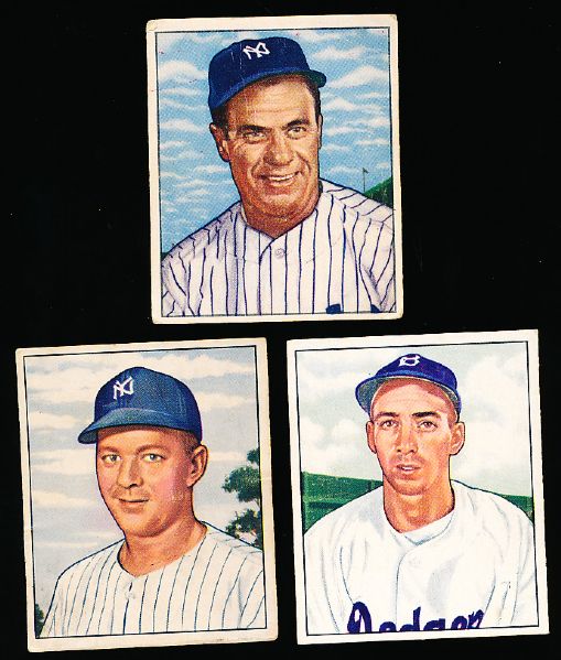 1950 Bowman Baseball- 4 Cards