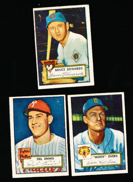 1952 Topps Baseball- 14 Diff.