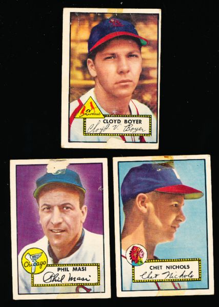 1952 Topps Baseball- 12 Diff.