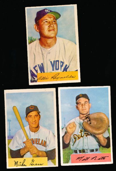 1954 Bowman Baseball- 15 Diff.