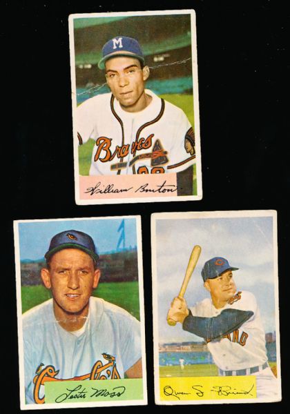 1954 Bowman Baseball- 20 Diff.