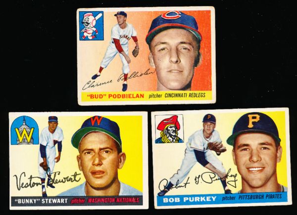 1955 Topps Baseball- 10 Diff.