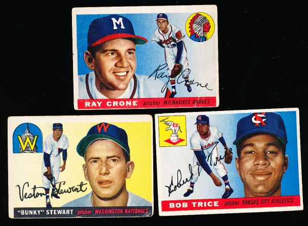 1955 Topps Baseball- 25 Diff.