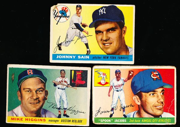 1955 Topps Baseball- 17 Asst